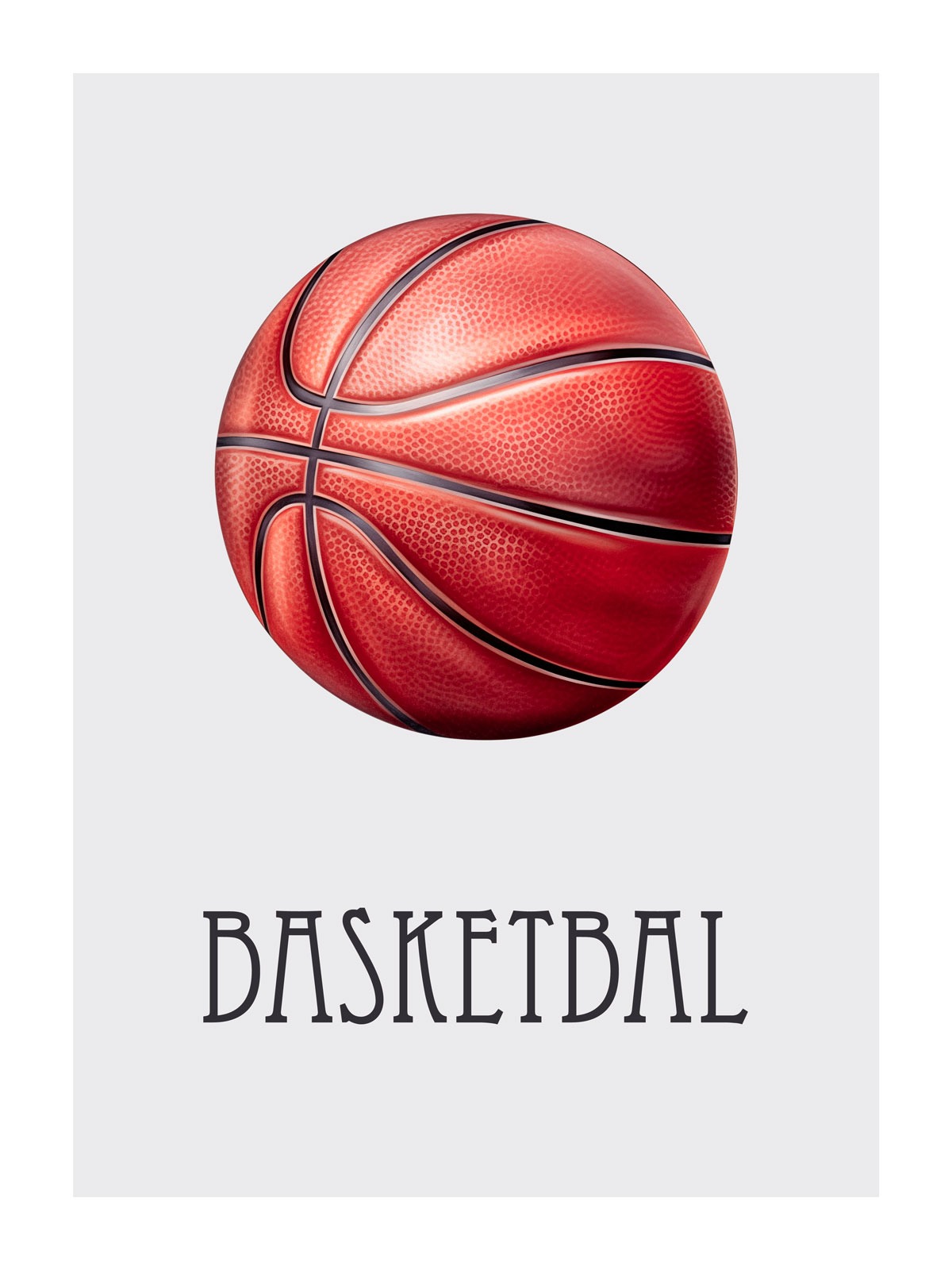 Dětský plakát Basketbalový míč 027