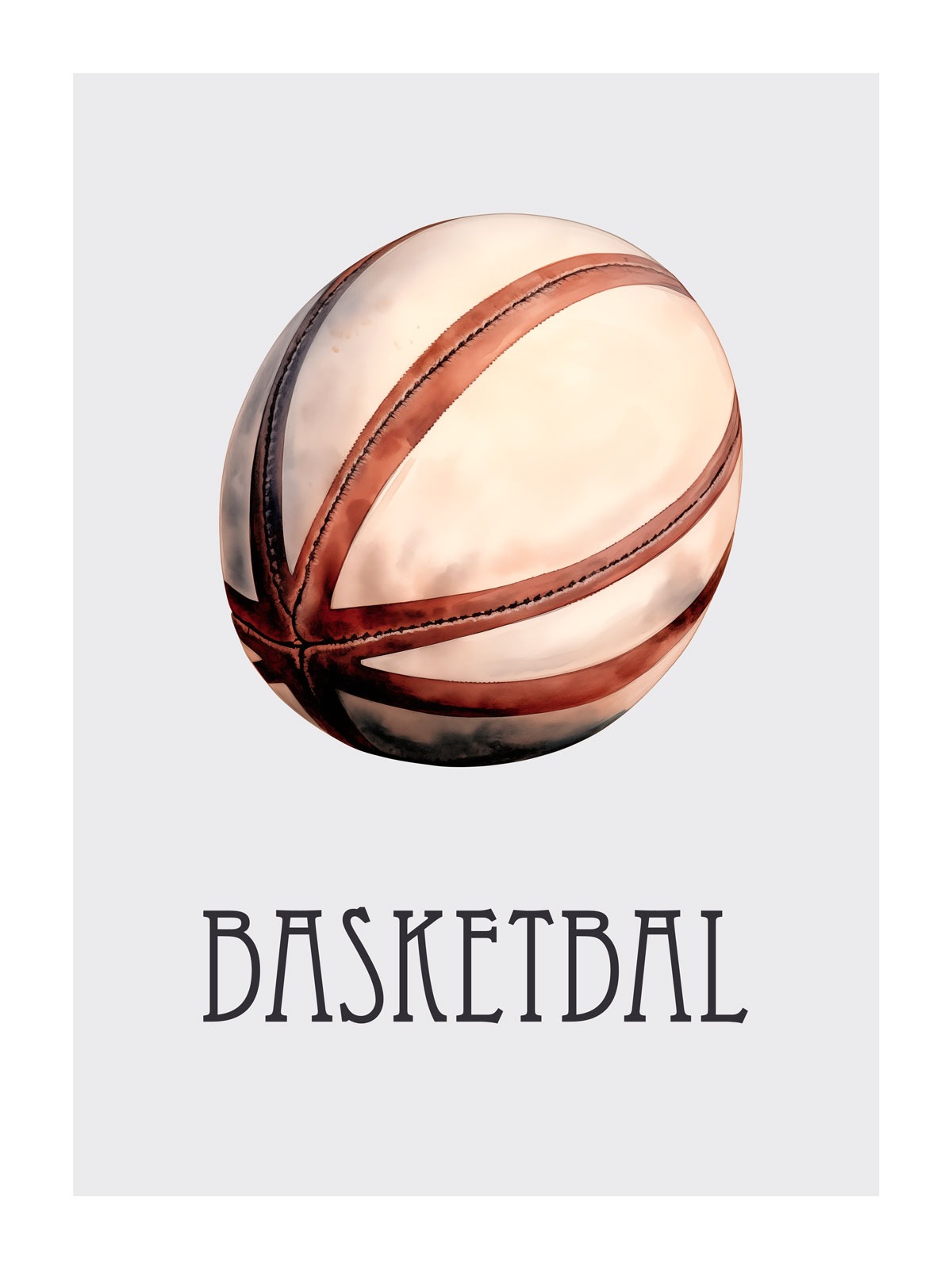 Dětský plakát Basketbalový míč 028