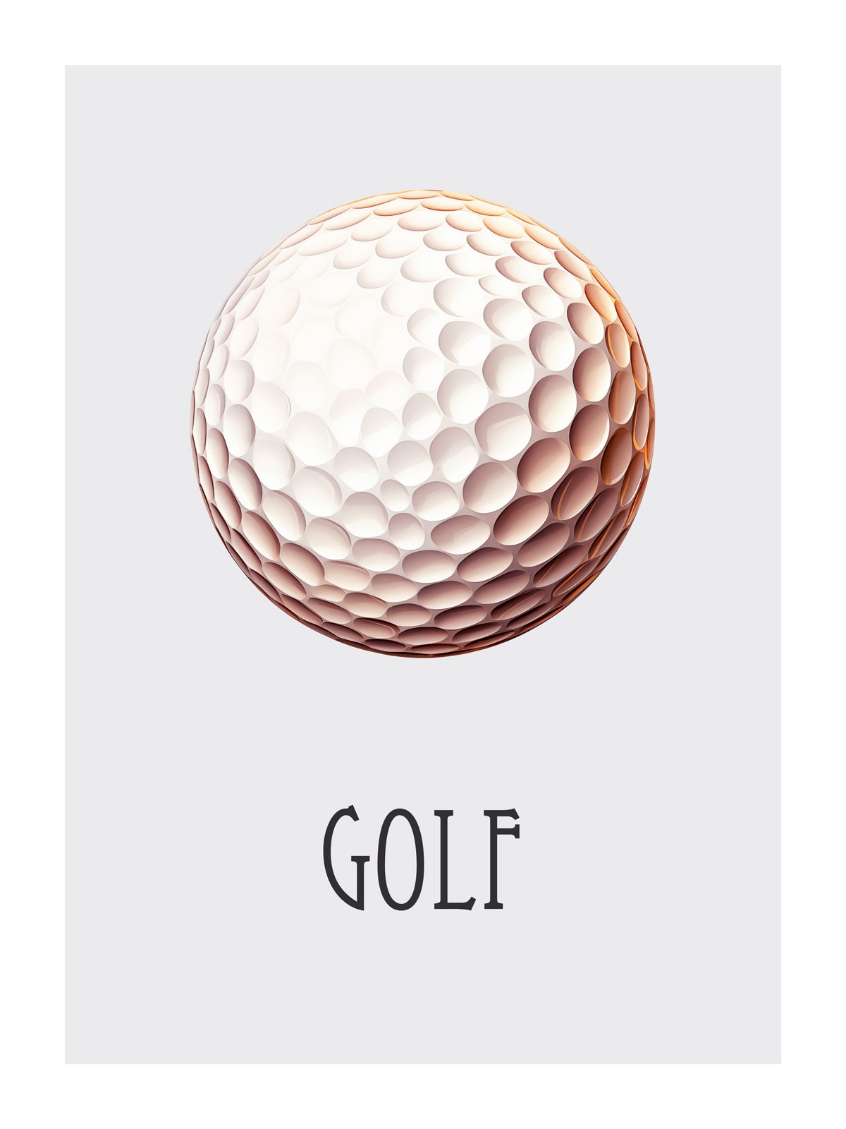 Dětský plakát Golfový míček 029