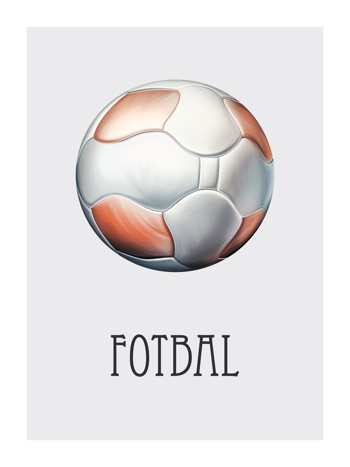 Dětský plakát Fotbalový míč 031