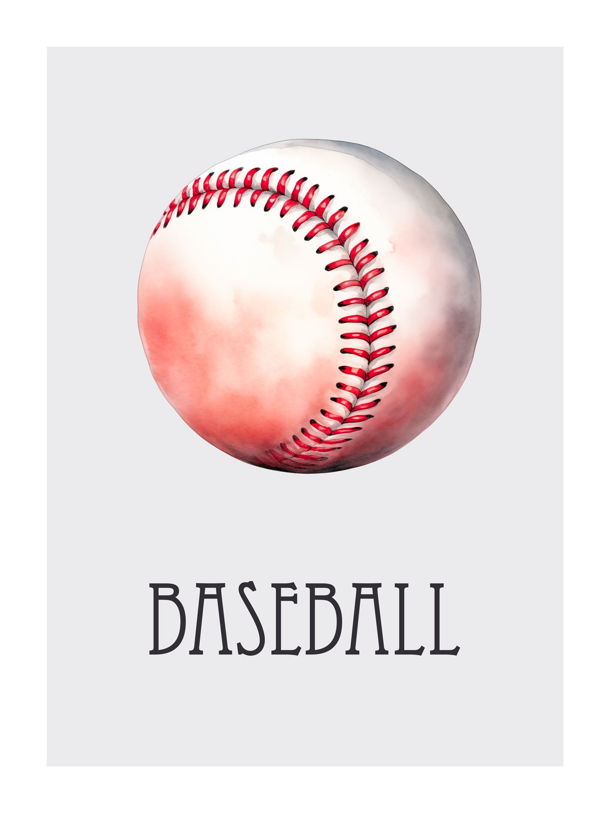 Dětský plakát Baseballový míček 035