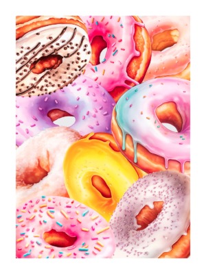 Dětský plakát Donuty 049