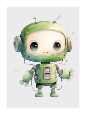 Dětský plakát Robot objevitel 054