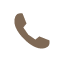 phone icon black 64px brown