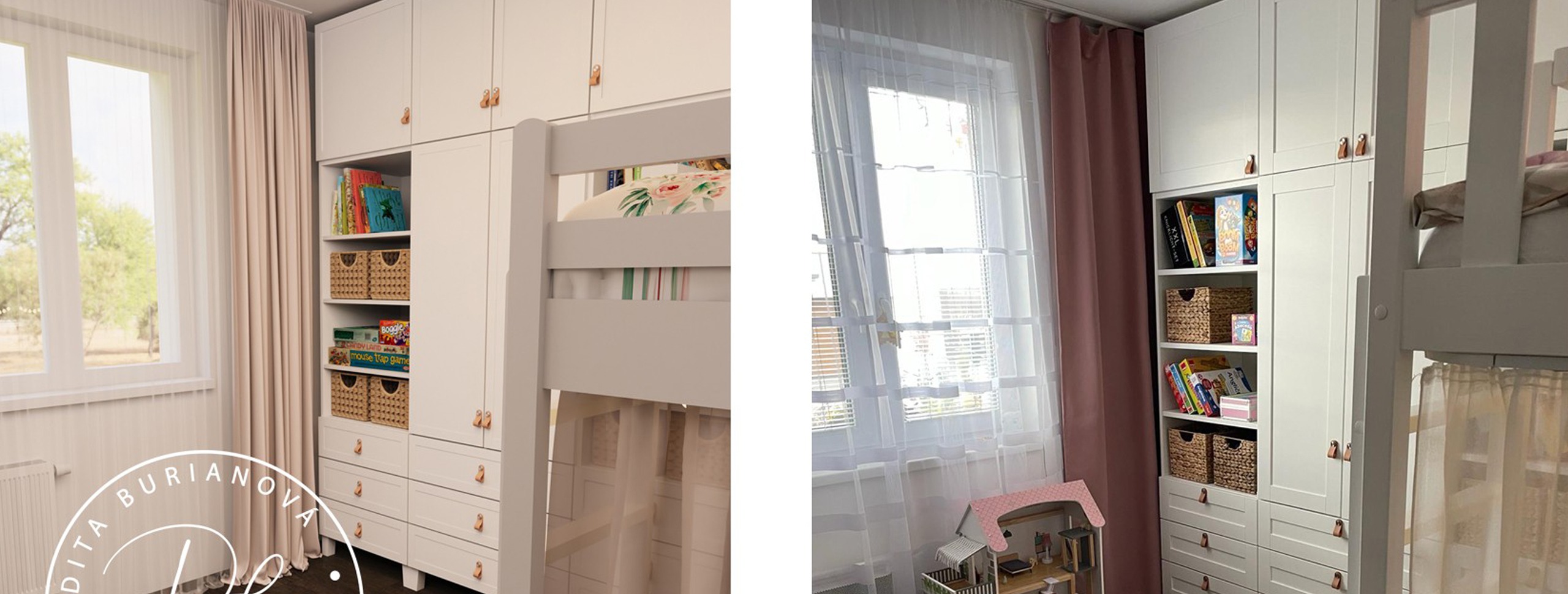 pokojíček ikea platsa s vyvýšenou postelí pro holčičku